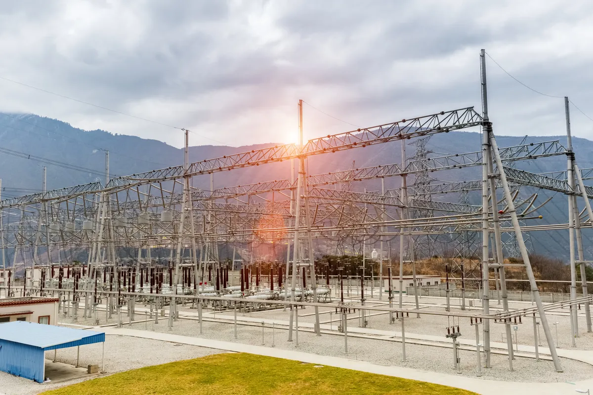 Subestação elétrica industrial